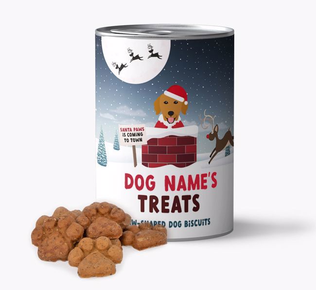 'Santa Paws' - Personalised {breedFullName} Baked Biscuits